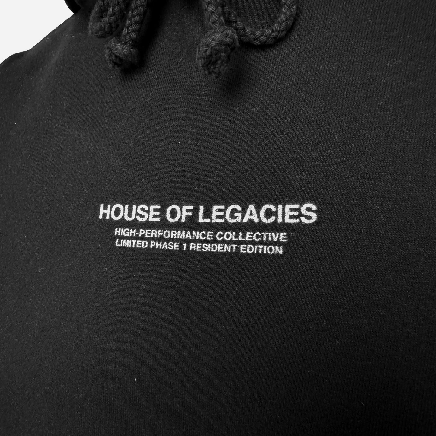 THE ESSENTIALS BLACK RESIDENT HOODIE