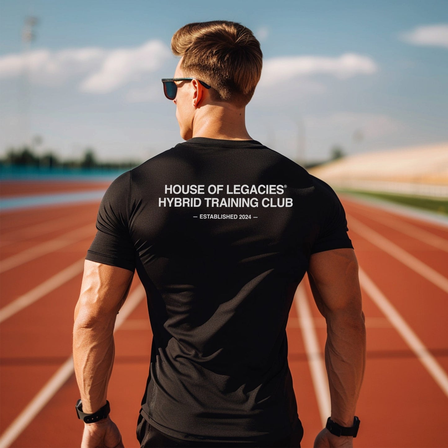 THE HYBRID BLACK SPORTS T-SHIRT