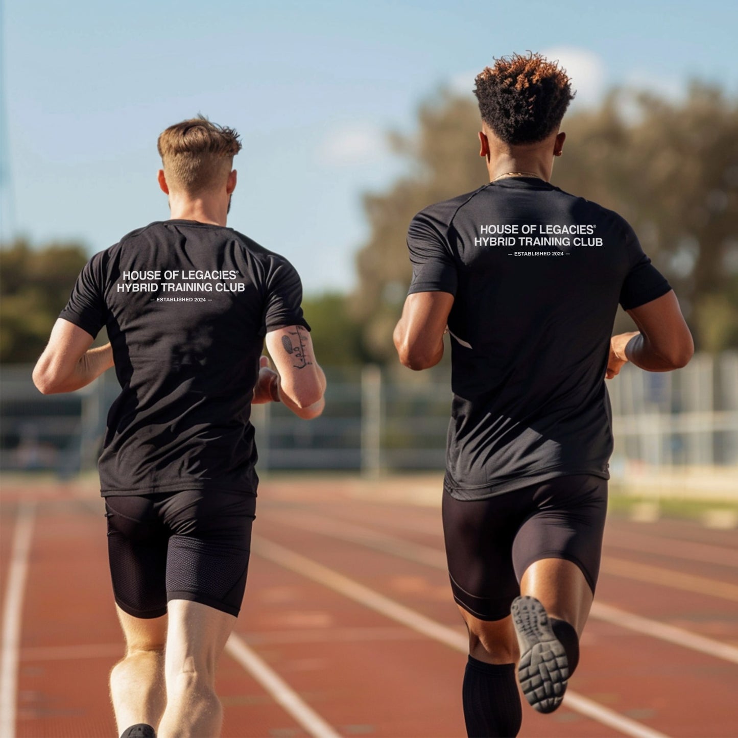 THE HYBRID BLACK SPORTS T-SHIRT