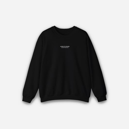 THE ESSENTIALS BLACK RESIDENT SWEATER